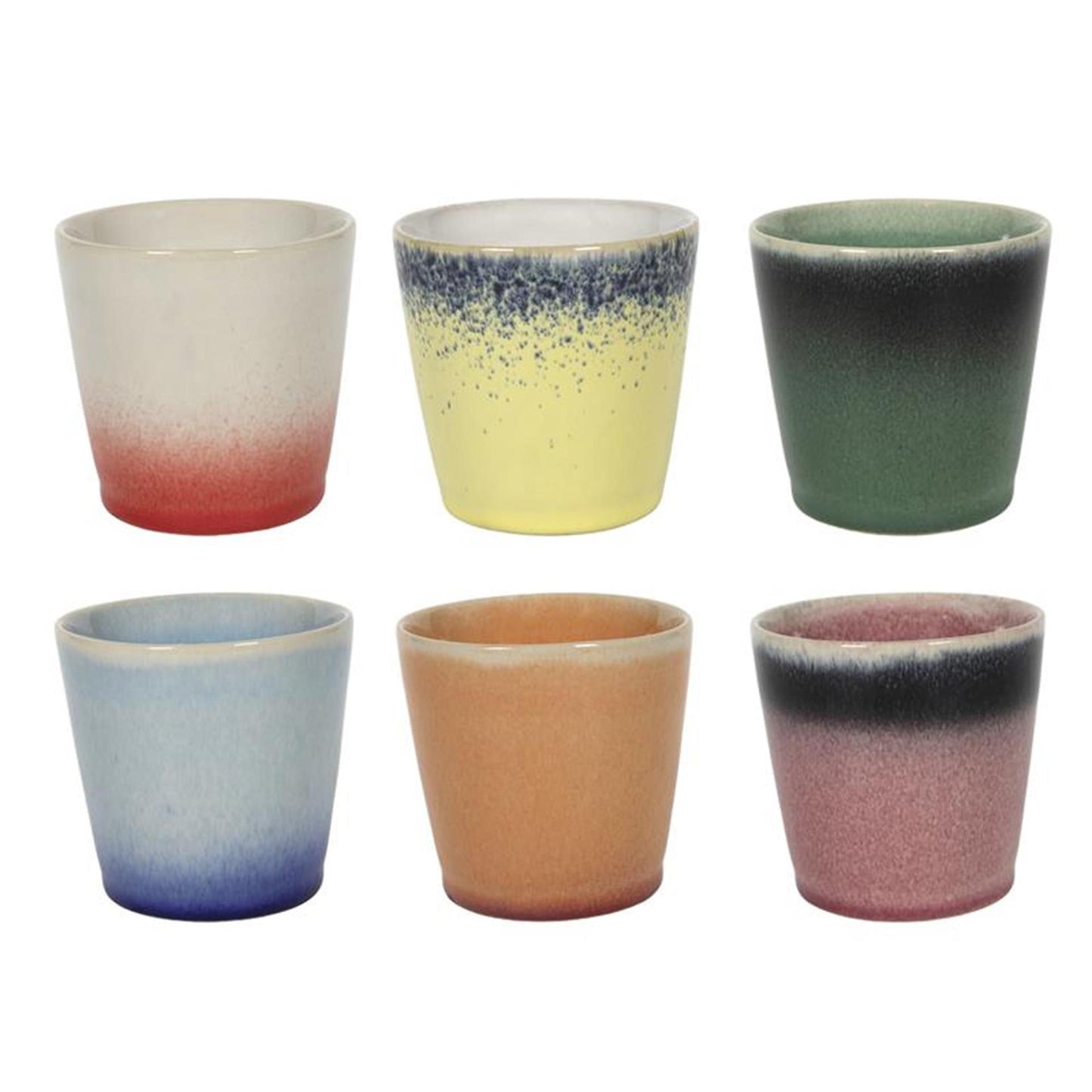 Svenska living koffiemok 'fire' ø7,5cm 200ml doos a 6 stuks