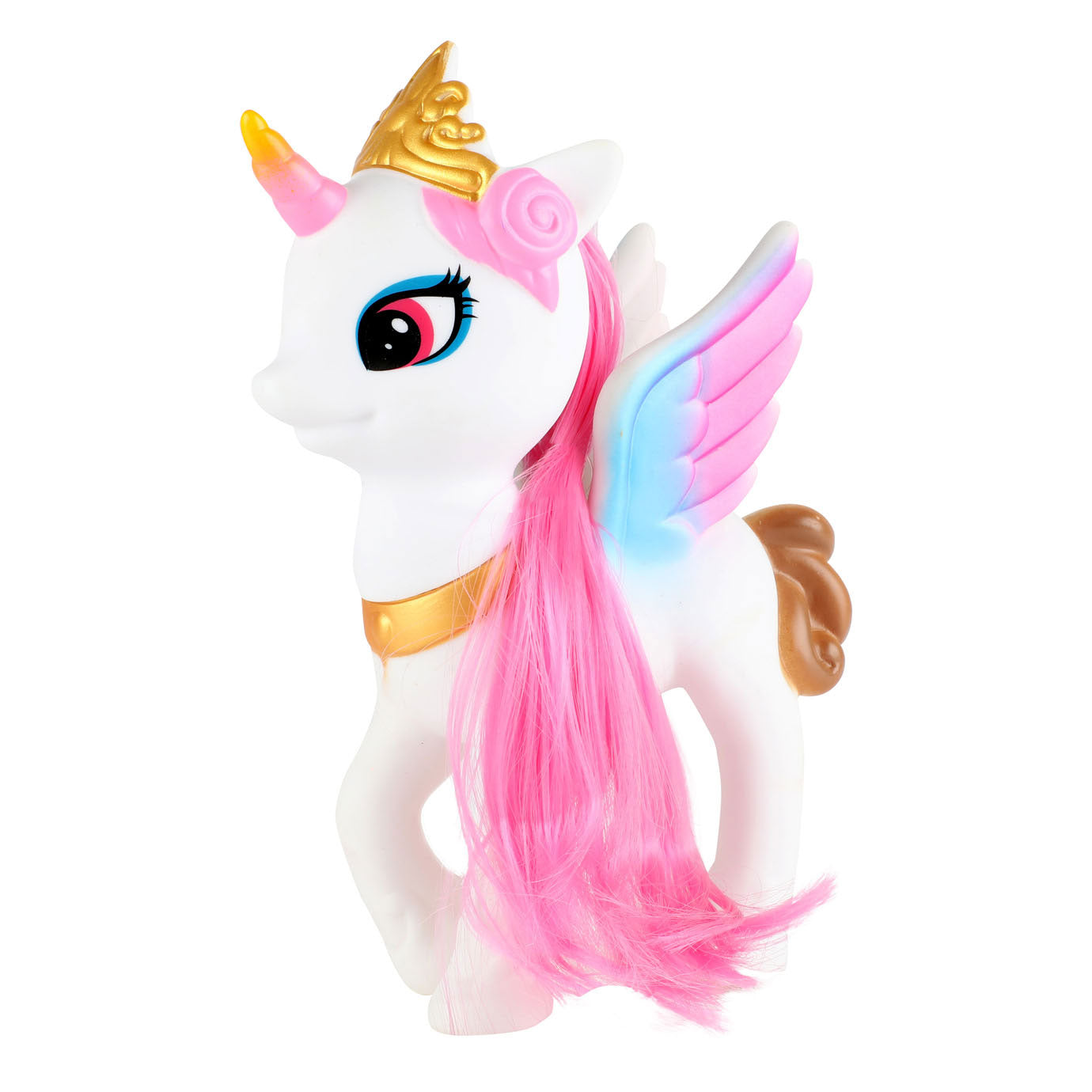 Toi-toys eenhoorn junior 13 cm wit