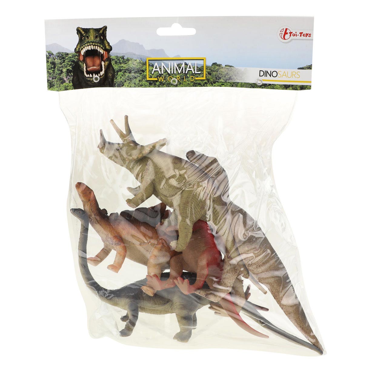 Toi-toys animal world dino deluxe, 5st.