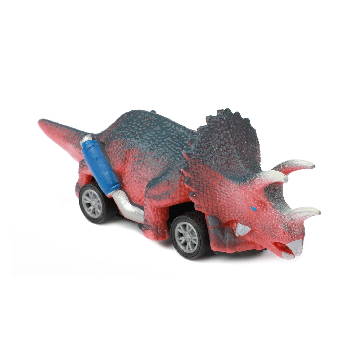 Toi-toys world of dinosaurs dino pullback auto, 4st.