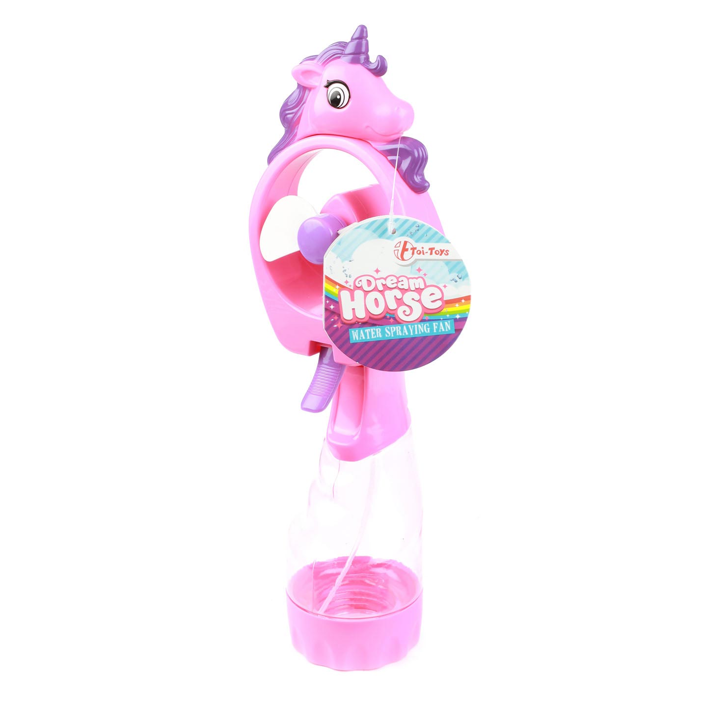 Toi-toys eenhoorn handventilator met sproeier - kleurrijk speelgoed.