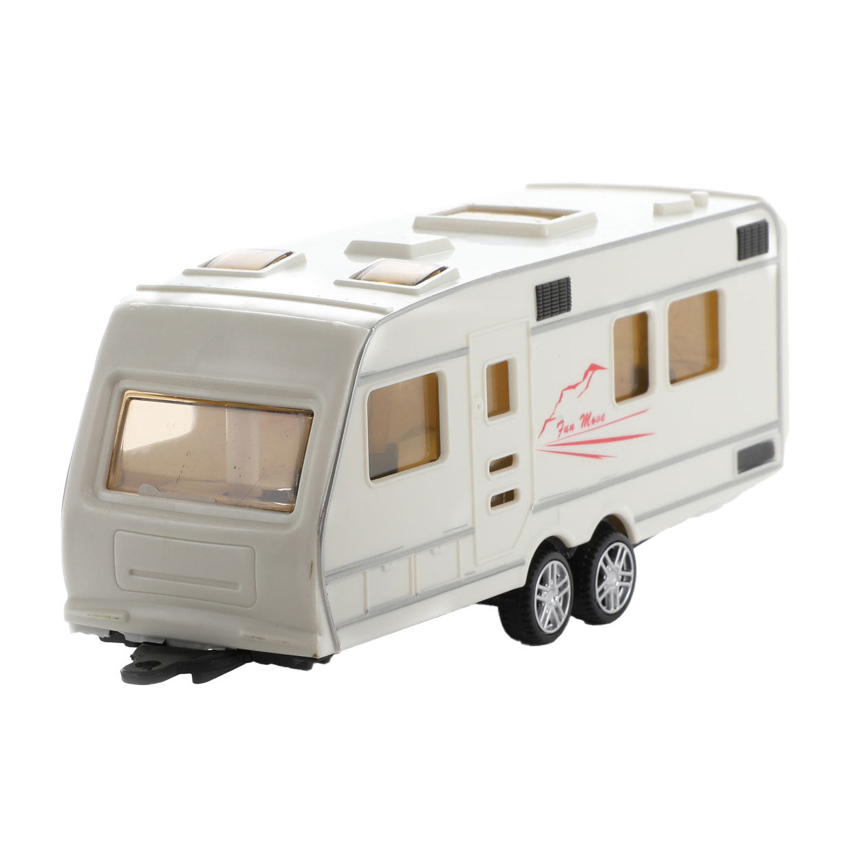Toi-toys metal pull-back auto met caravan 1:48