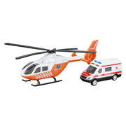 Toi-Toys Metal Traumahelikopter en Ambulance Oranje - afbeelding 1
