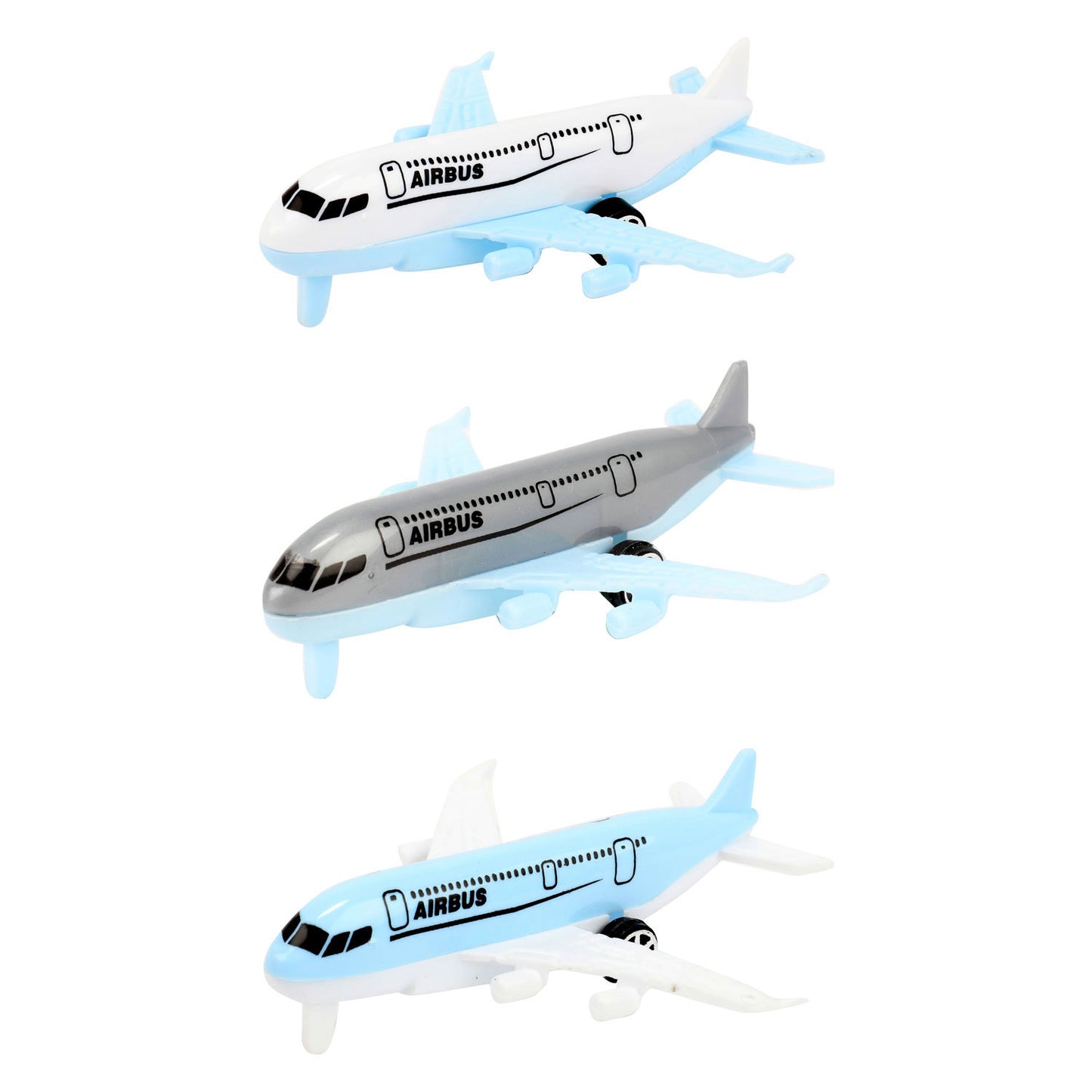 Toi-toys airbus vliegtuigen, 3st.