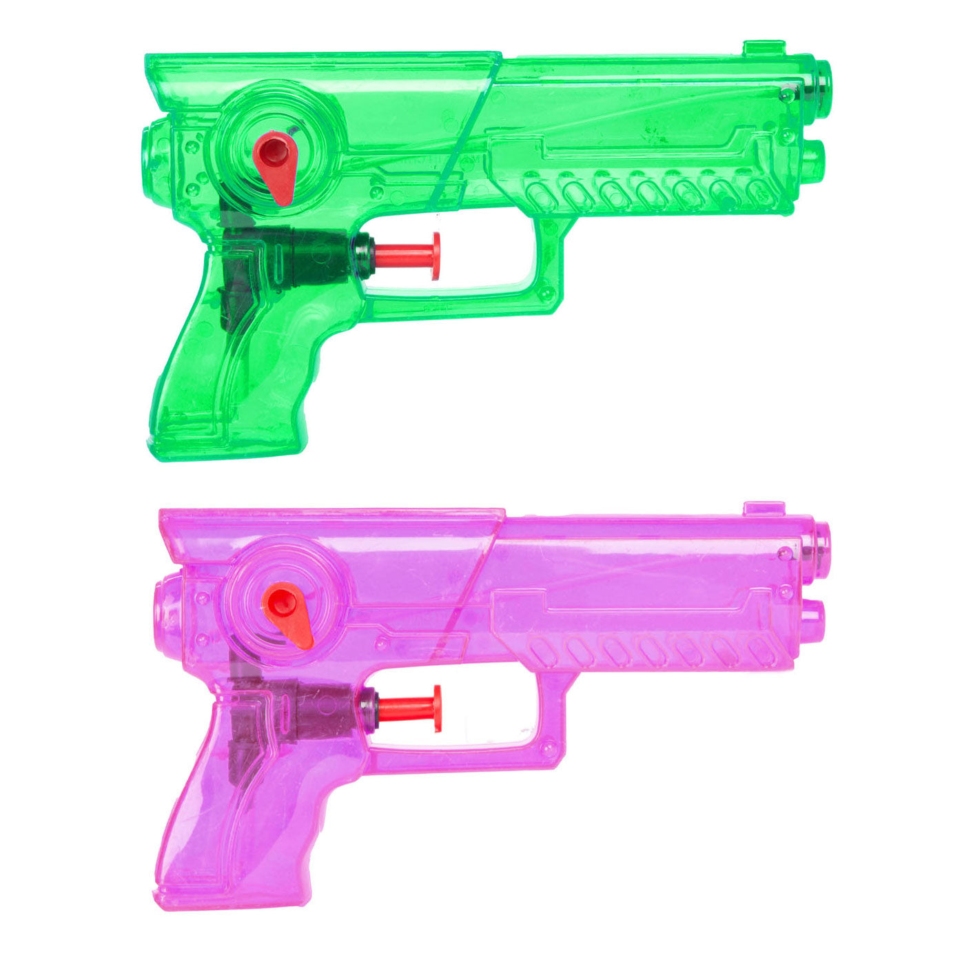 Toi-toys toi toys splash transparant waterpistool set a 2 stuks 2 assorti