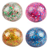 Toi-toys fun knijpbal night gevuld met glittergel, 6cm