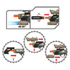 Toi-toys alfafox militair pistool met demper + zaklamp + licht en geluid