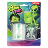 Toi-toys glow n fun olievat met glow in te dark slijm alien - afbeelding 2