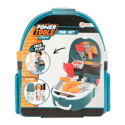 Toi-toys power tools gereedschapsset in rugzak
