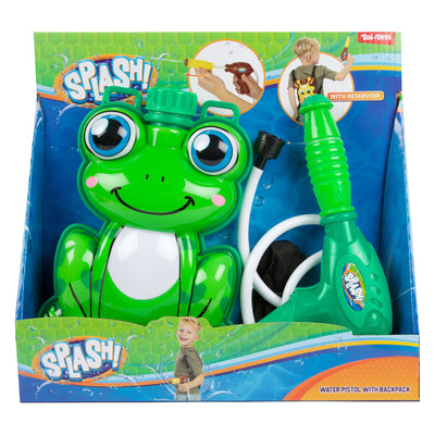 Splash waterpistool kikker met rugzak reservoir