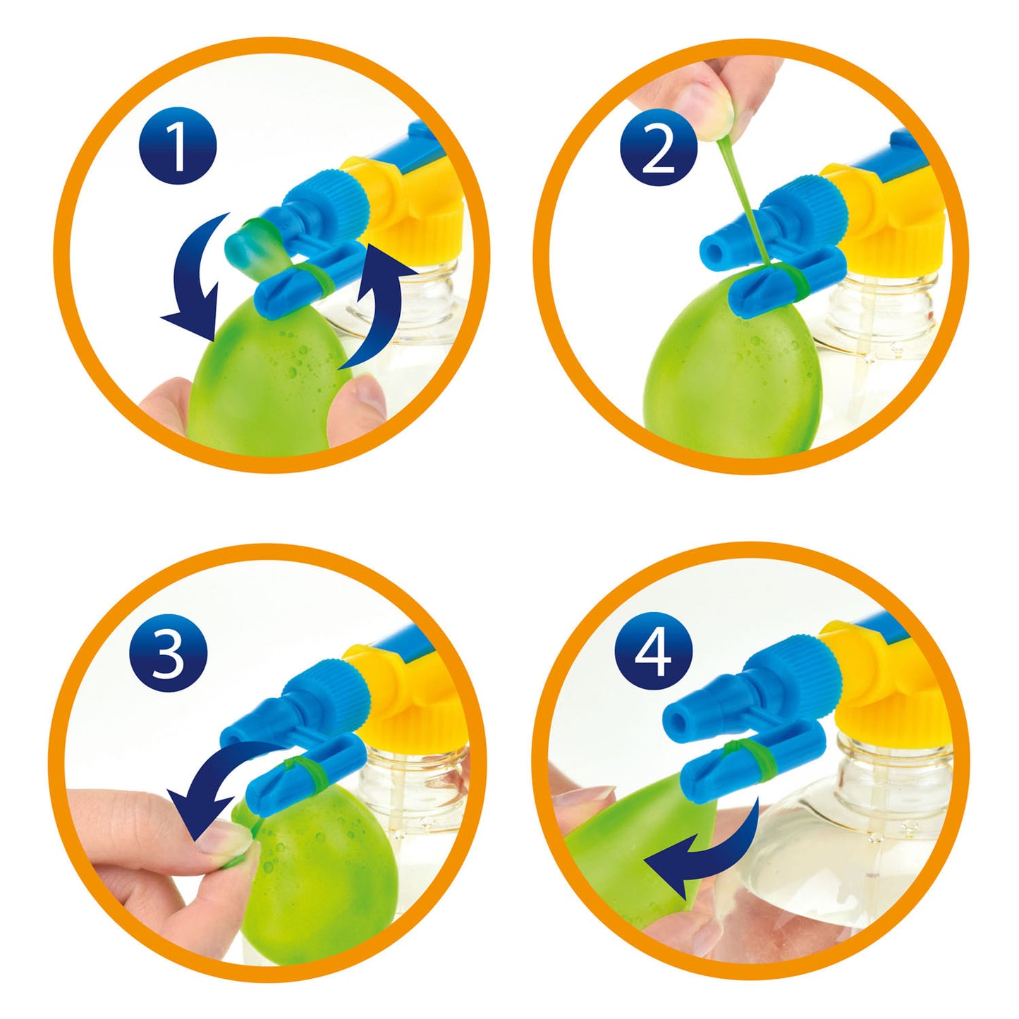 Splash waterballonnen pomp met 50 ballonnen