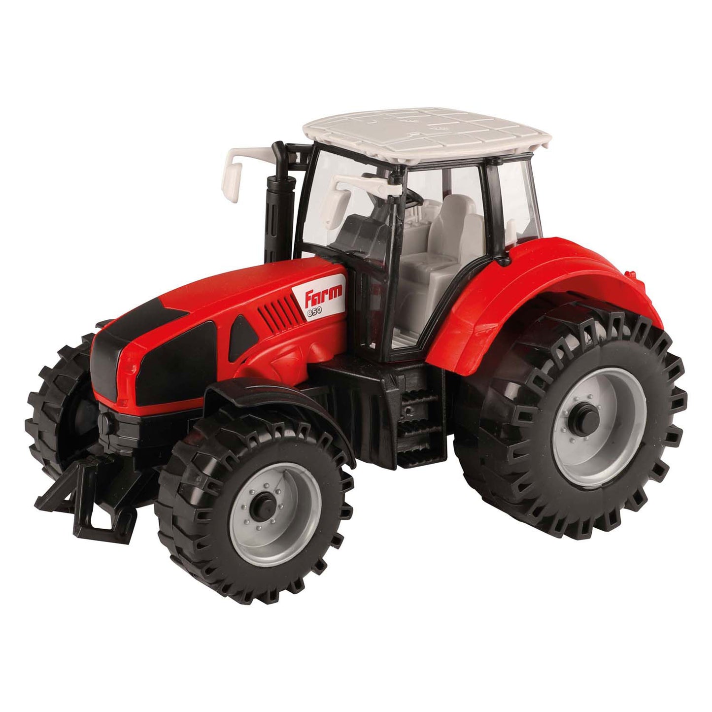 Toi-toys tractor met frictie rood, 19cm