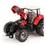 Toi-toys tractor met frictie rood, 19cm - afbeelding 3