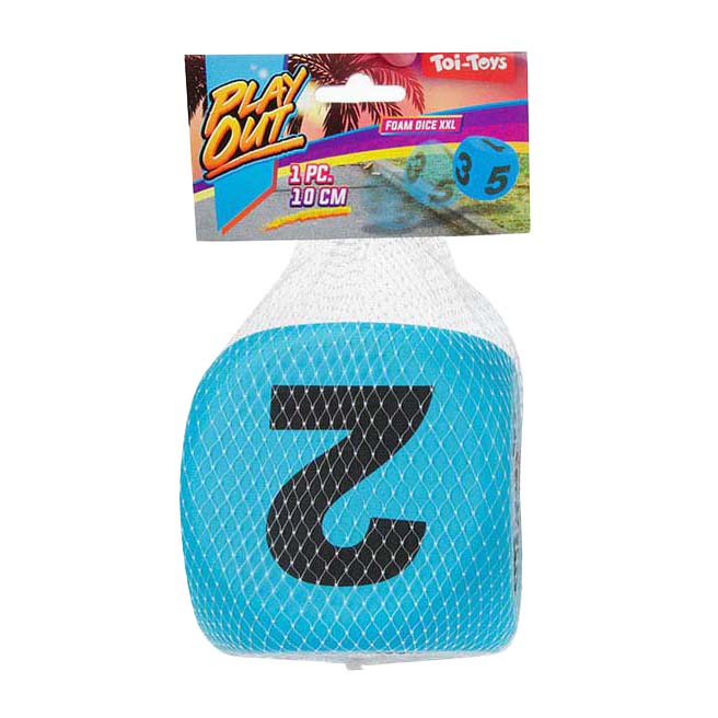 Toi-toys toi toys play out foam dobbelsteen xxl bright 10cm 4 assorti