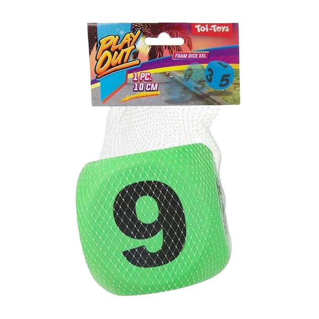 Toi-toys toi toys play out foam dobbelsteen xxl bright 10cm 4 assorti