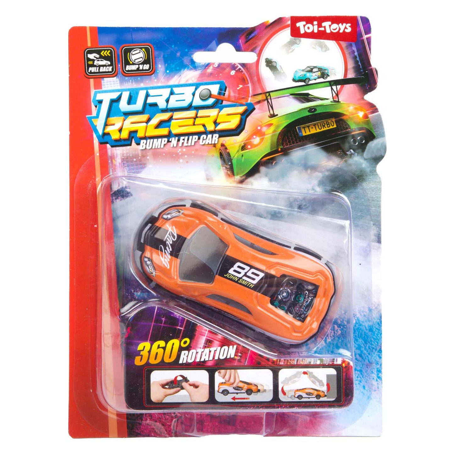 Turbo racers stunt auto bump n flip