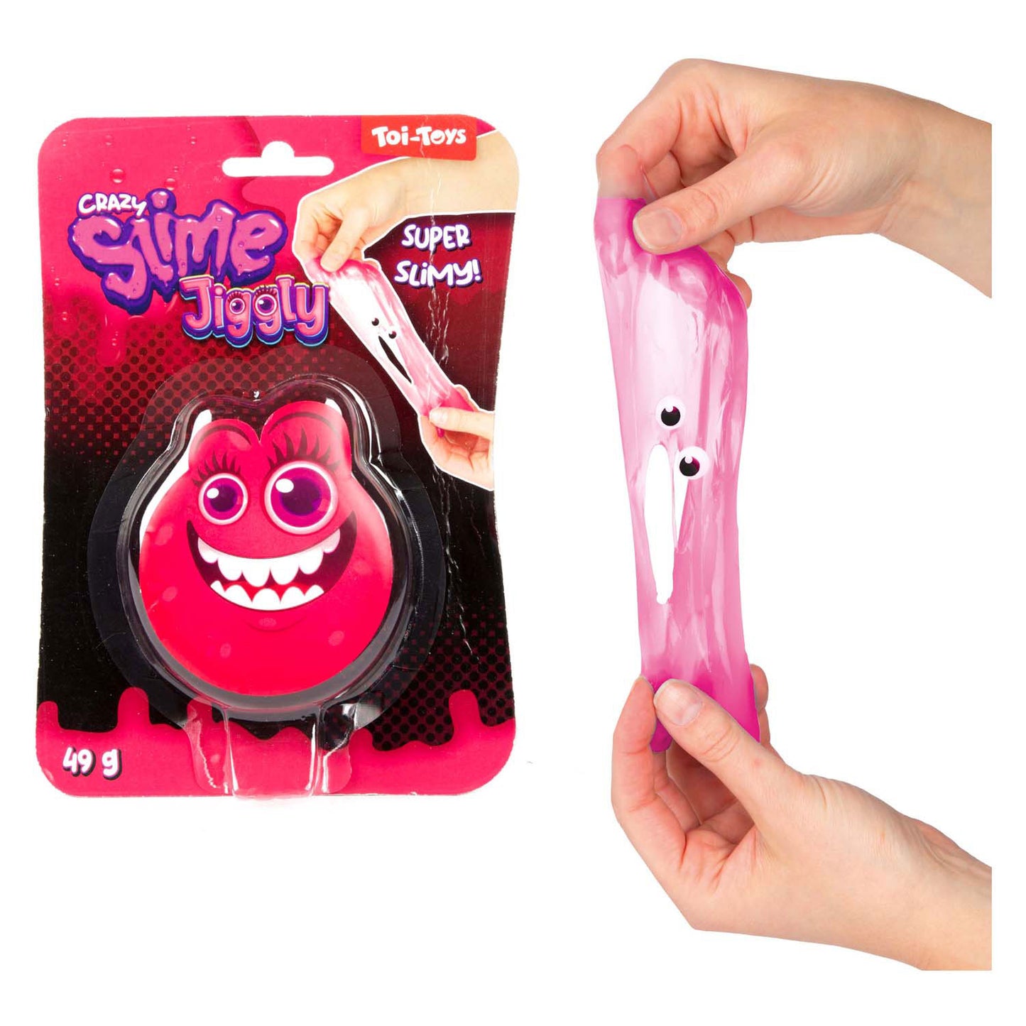 Toi-toys toi toys crazy slime slijm monster unikleur met oogjes