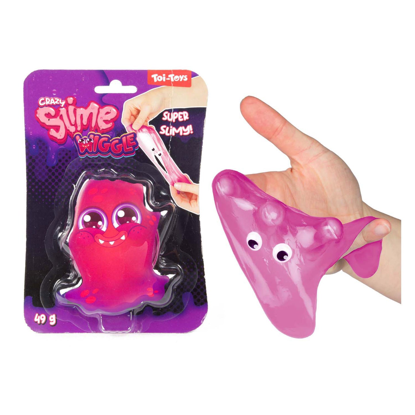 Toi-toys toi toys crazy slime slijm monster unikleur met oogjes