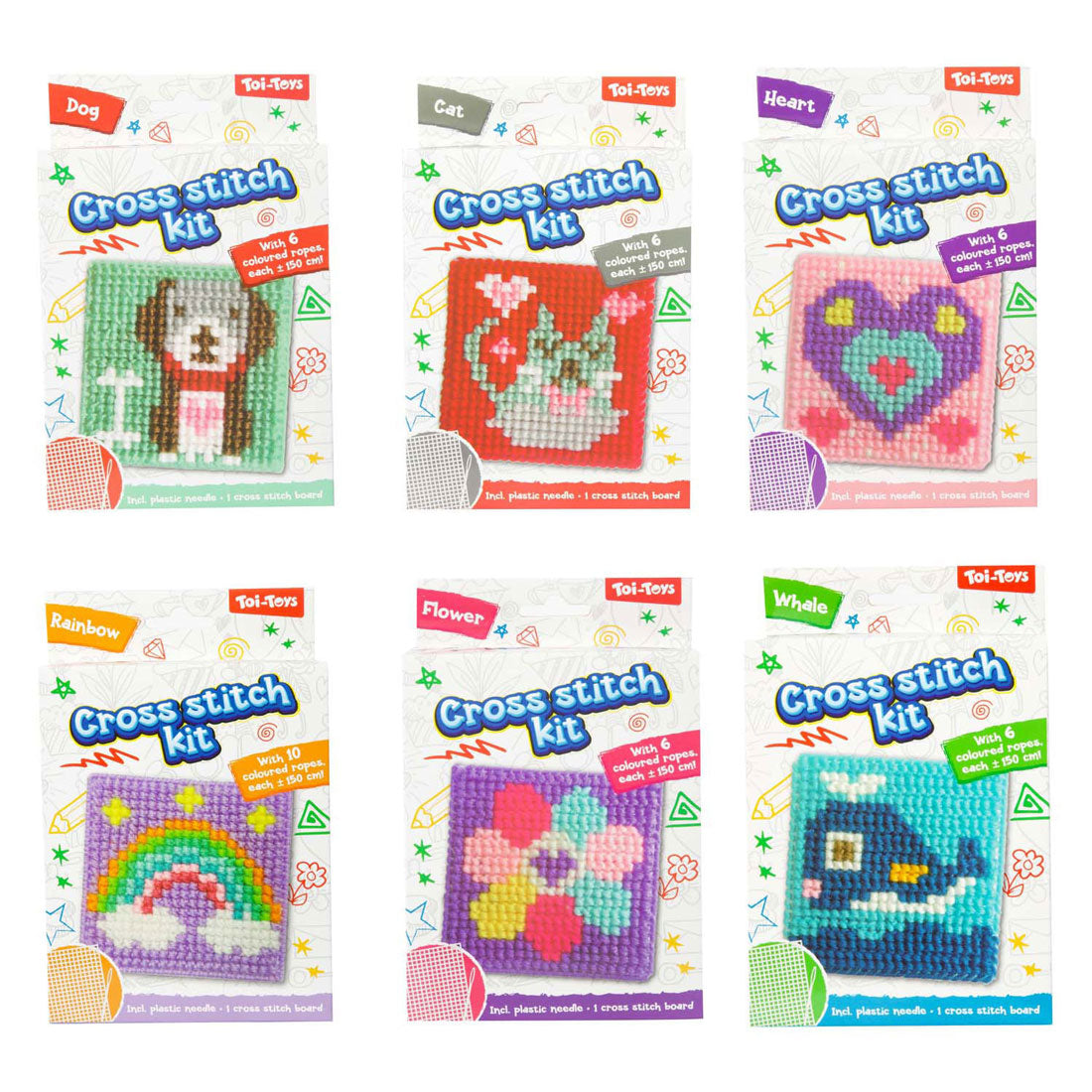 Toi-toys toi toys borduurset kruissteek