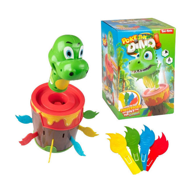 Toi-toys spel prik de dino vulkaan met 16x vlammen