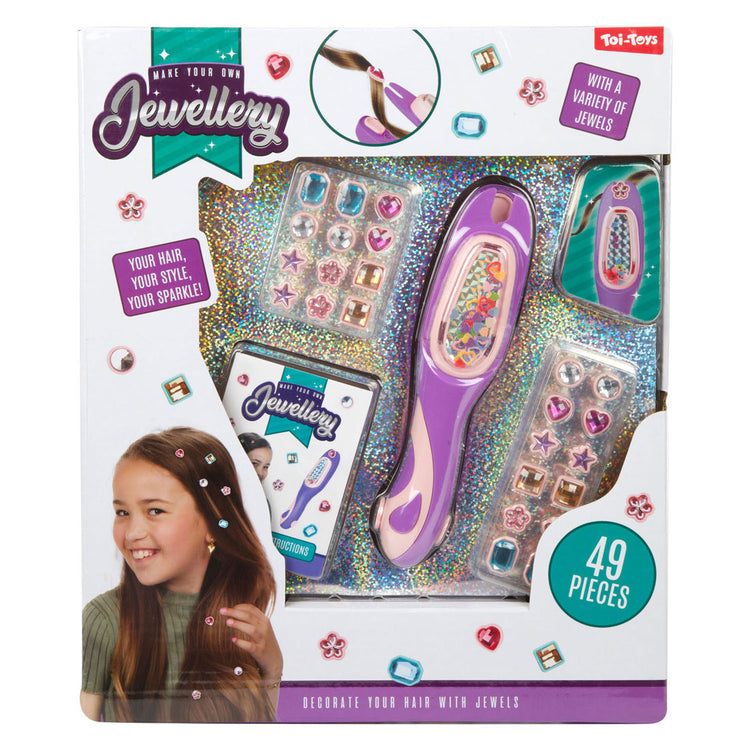 Toi-toys set haar versieren met juwelen - 49dlg.