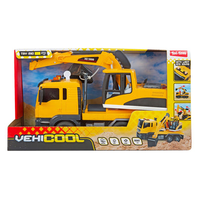 Toi-toys vehicool graafmachine met licht en geluid - 25cm