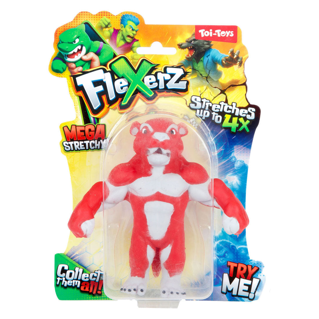 Toi-toys fun kneedfiguur -flexerz- 16cm rekbaar 6ass