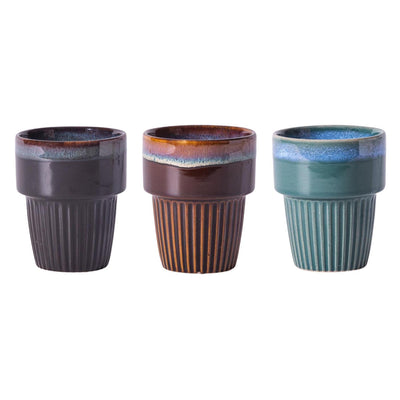 Koffiemok rib doos a 6 200ml ø7,5cm