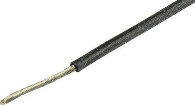 Herth+buss kabel electric cable silicone 0.5 mm black 5mtr.
