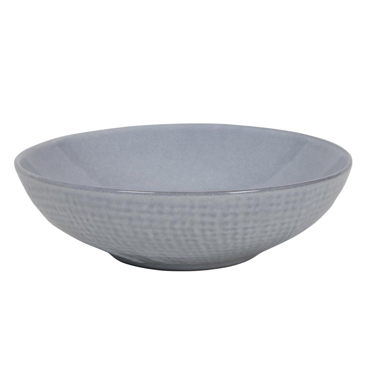 Diep bord woven textile grijs ã˜18x5,5cm doos a 6