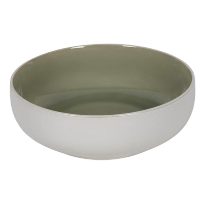Schaal matwit groen ø16,5x5,5xm 6 stuks