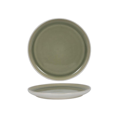 Dinerbord matwit groen ø27cm 6 stuks