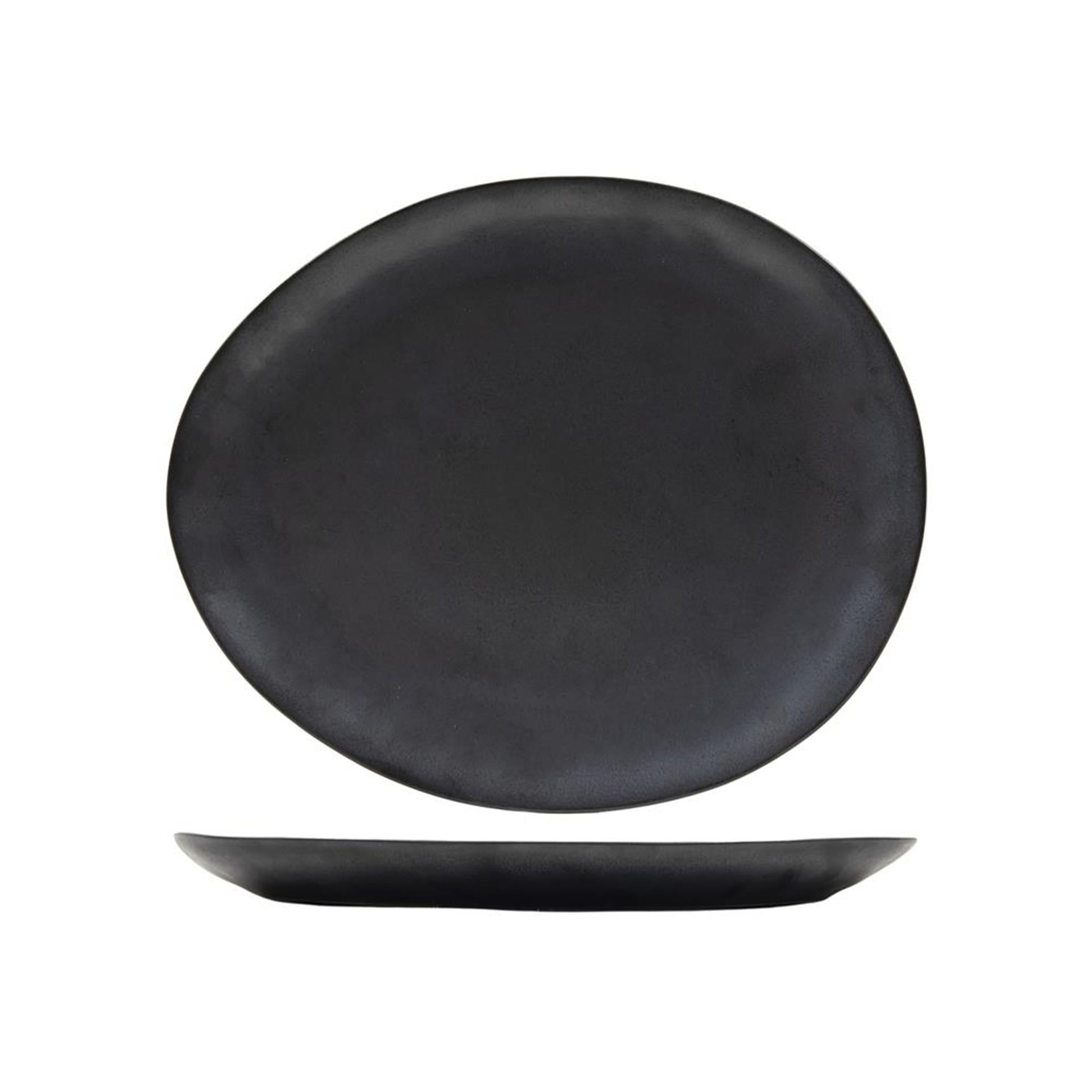 Svenska living dinerbord ovaal manhattan 28,2x24cm doos a 6 stuks antraciet