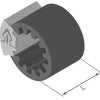 Herth+buss speciale bevestiging clipfixbasic clipfix spacer h+b inner-d=5.2mm,l=30mm