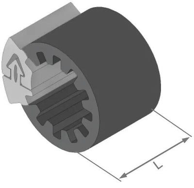 Herth+buss spezialbefestigung clipfixbasic clipfix spacer h+b inner-d=23,0mm,l=30mm