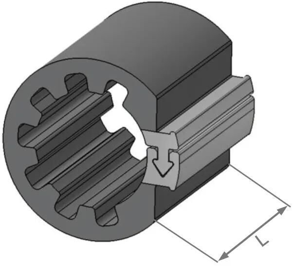 Herth+buss spezialbefestigung clipfixcycle clipfix spacer h+b inner-d=16.9mm,l=30mm