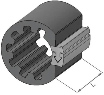 Herth+buss spezialbefestigung clipfixcycle clipfix spacer h+b inner-d=16.9mm,l=30mm