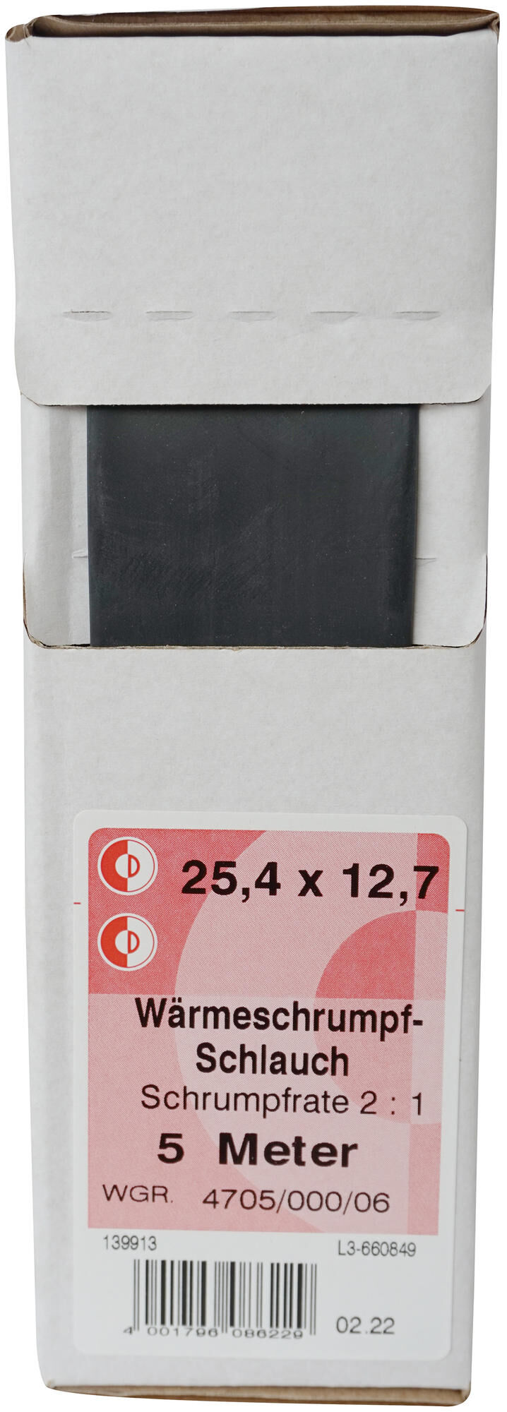 Dresselhaus krimpkous 4705 shtink tube 25,4mm kart.a 5 m