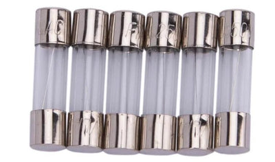 Dresselhaus glazen zekering glass fuses 5x20mm for car radio 1a 6piece