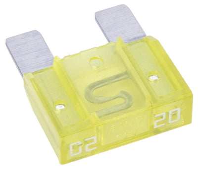 Dresselhaus flachstecksicherung maxi flat fuse maxi 20a 1 piece yellow
