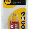Yale 1018567 - bagage-cijferhangslot rood yp1 28 121 1r 28mm | 6 stuks