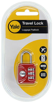 Yale 1018567 - bagage-cijferhangslot rood yp1 28 121 1r 28mm | 6 stuks - afbeelding 2