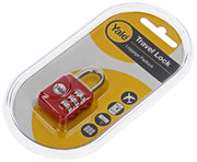 Yale 1018567 - bagage-cijferhangslot rood yp1 28 121 1r 28mm | 6 stuks - afbeelding 3