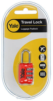 Yale 1018570 - bagage-cijferhangslot rood yp2 23 128 1r 23mm | 6 stuks - afbeelding 2