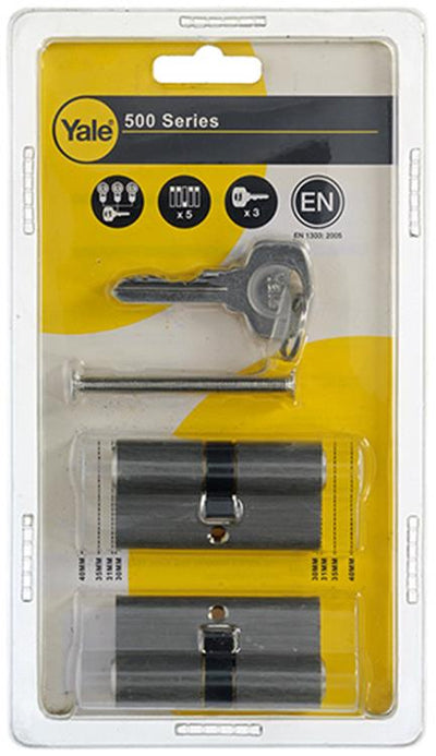 Yale 1006531 - set 2 profielcilinders 500 mv 60mm(30 30) | 5 stuks