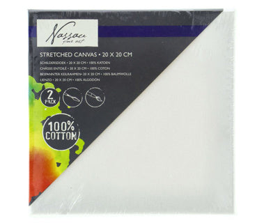 Schilder Canvas 20x20cm, 2st.