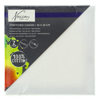 Schilder Canvas 20x20cm, 2st.