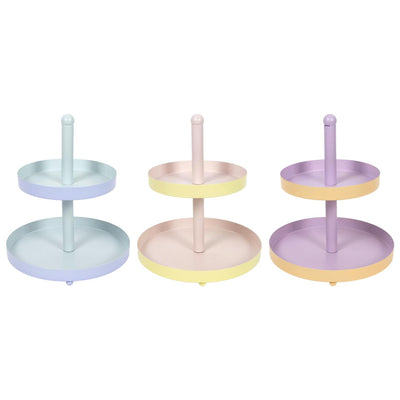 Etagere 2-tone metaal 2-laags ø20xh23cm