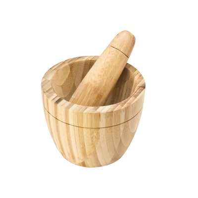 Kitchen tools vijzel bamboe 11,5x10cm