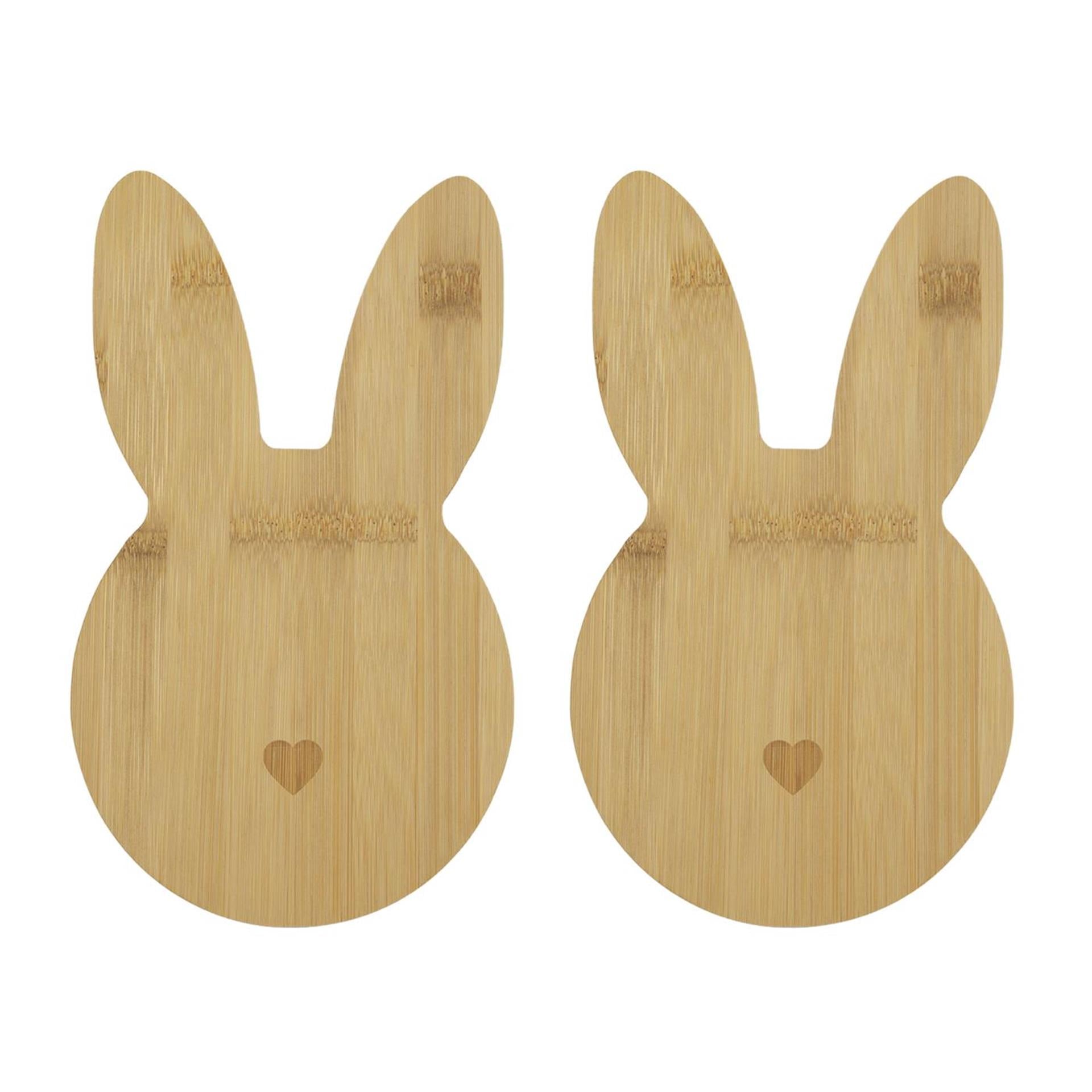 Serveerplank paashaas set a 2 24x14cm